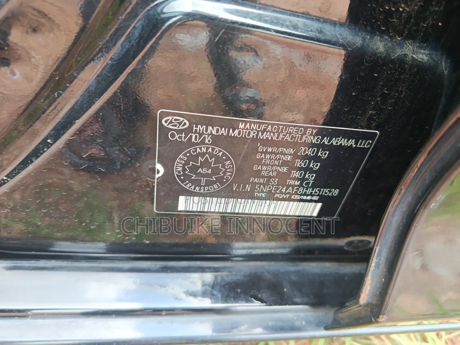 Hyundai Sonata 2016 Black