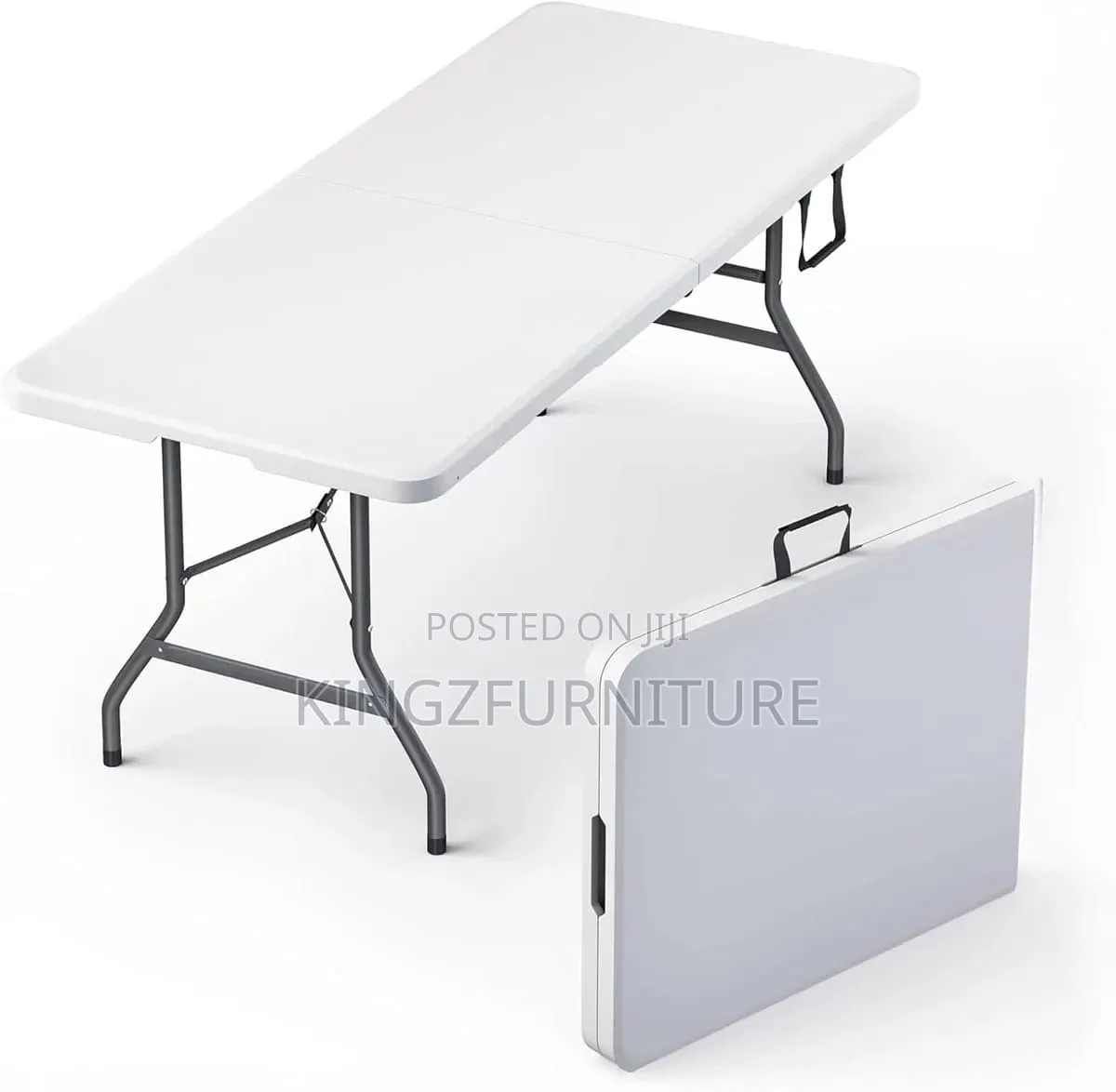 Indoor/Outdoor Rectangular Folding Table With Six Chairs