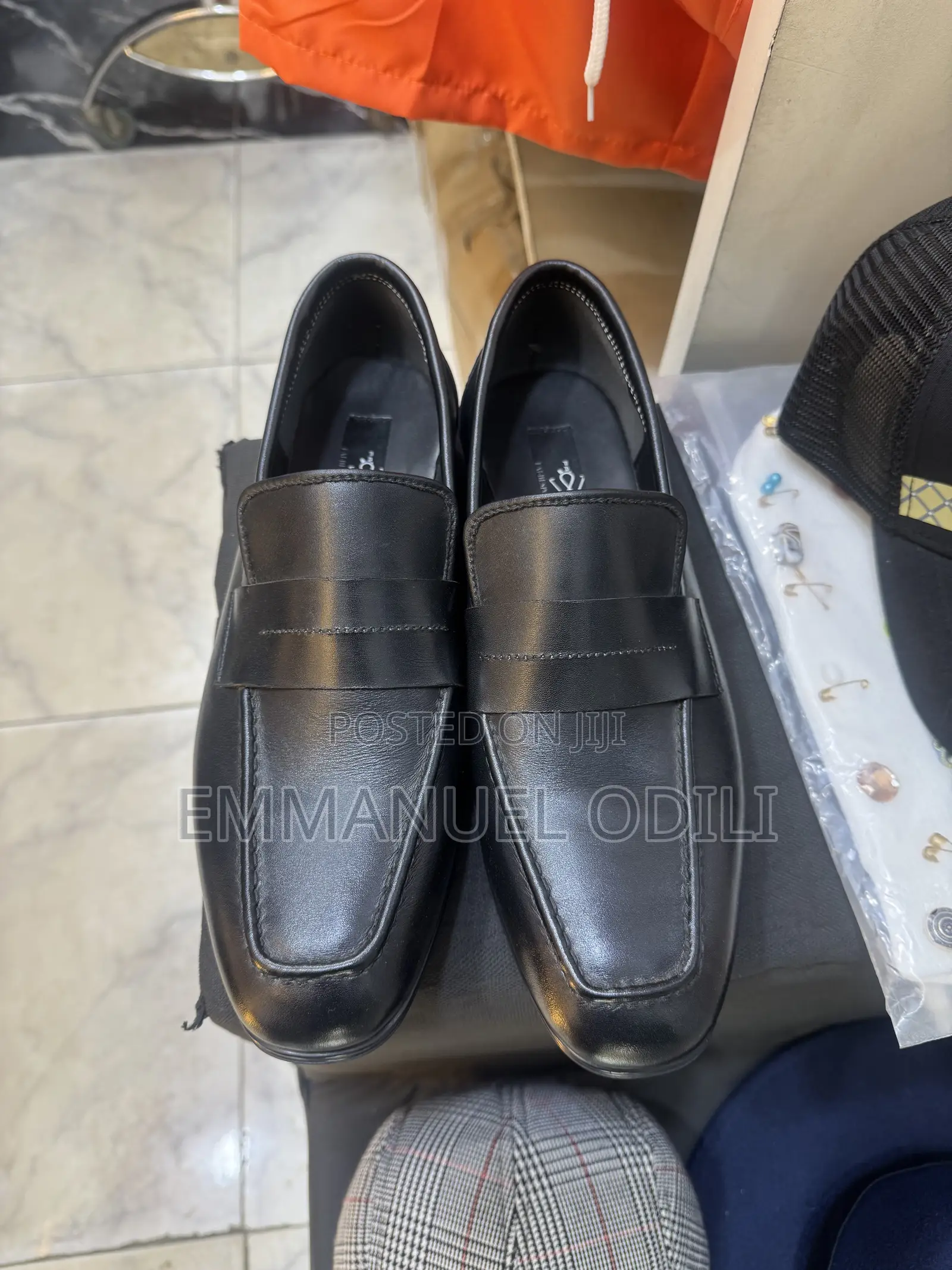 Black Cooperate Shoe for Men