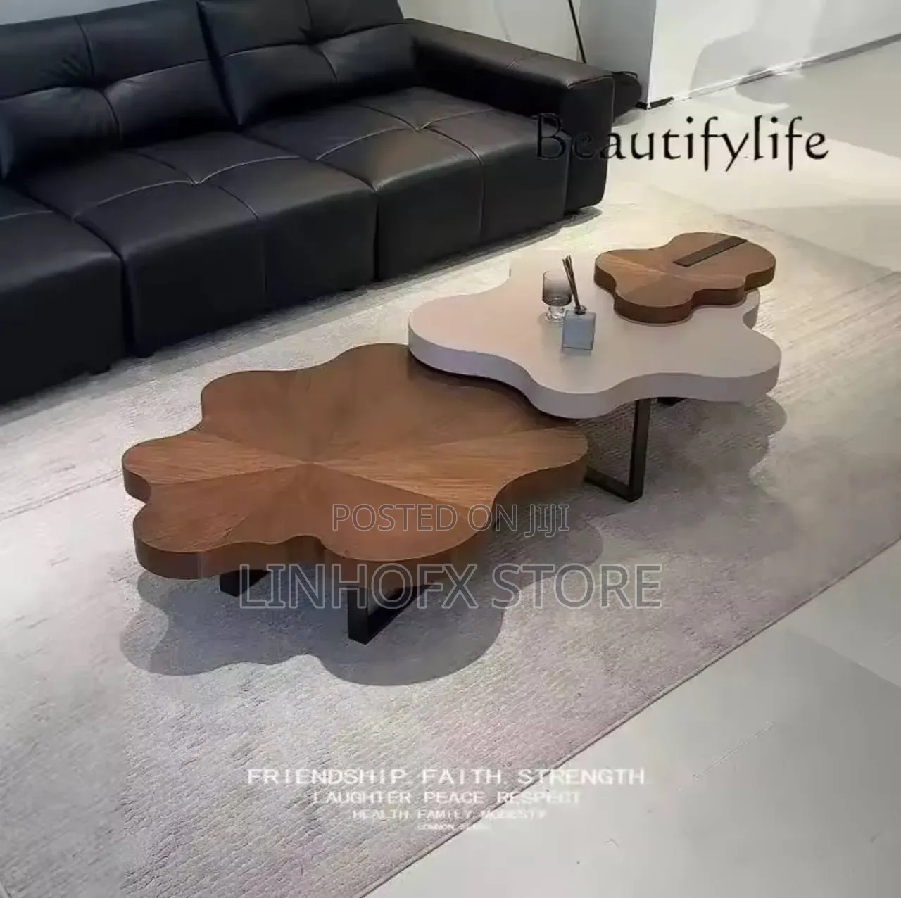 Italian Minimalist Cream Wind Cloud Coffee Table