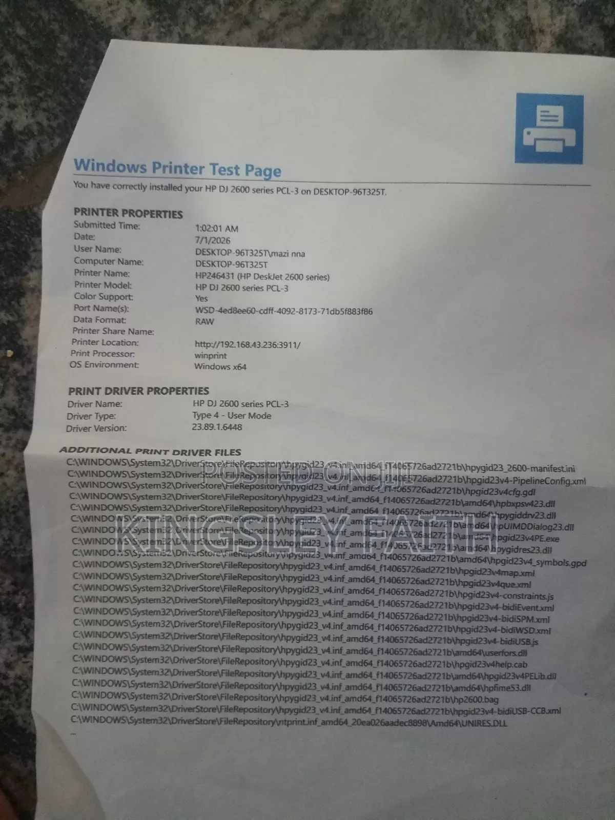 HP Deskjet 2630