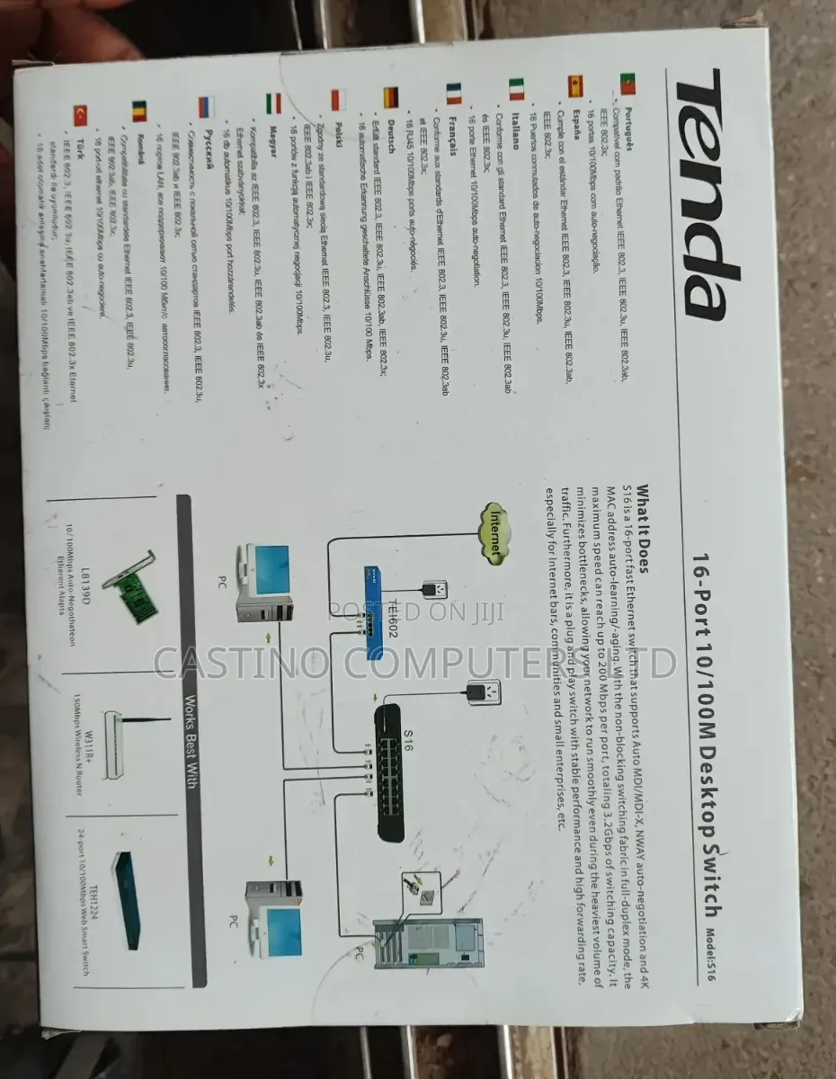 16port Tenda Desktop Switch