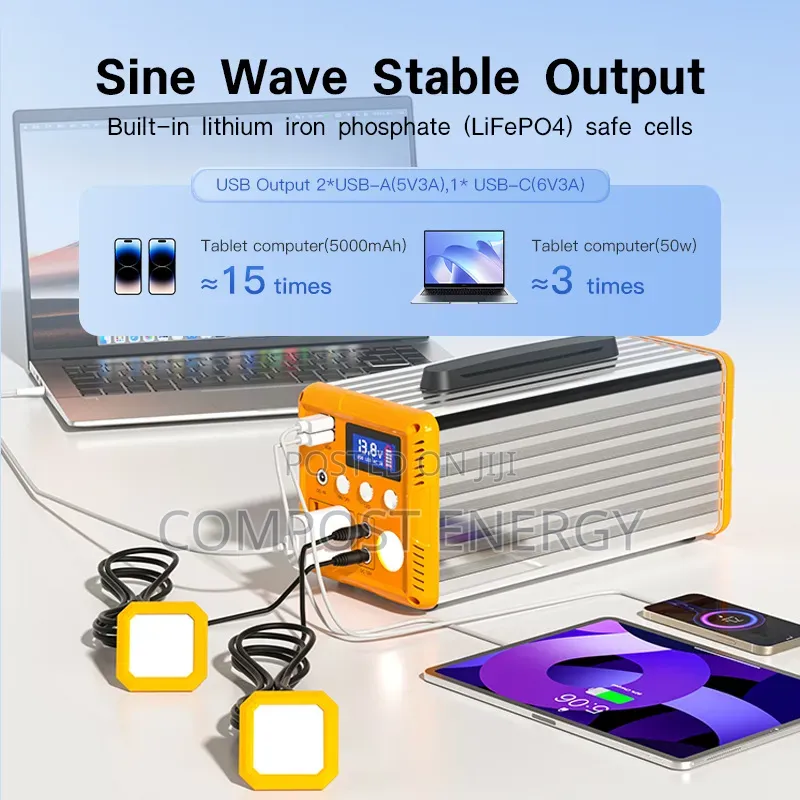 300w Solar Generator With 70w Panel
