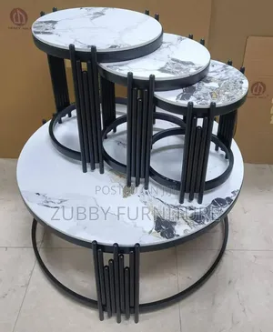Brand New Quality and Imported Glass Table With 3 Side Sto