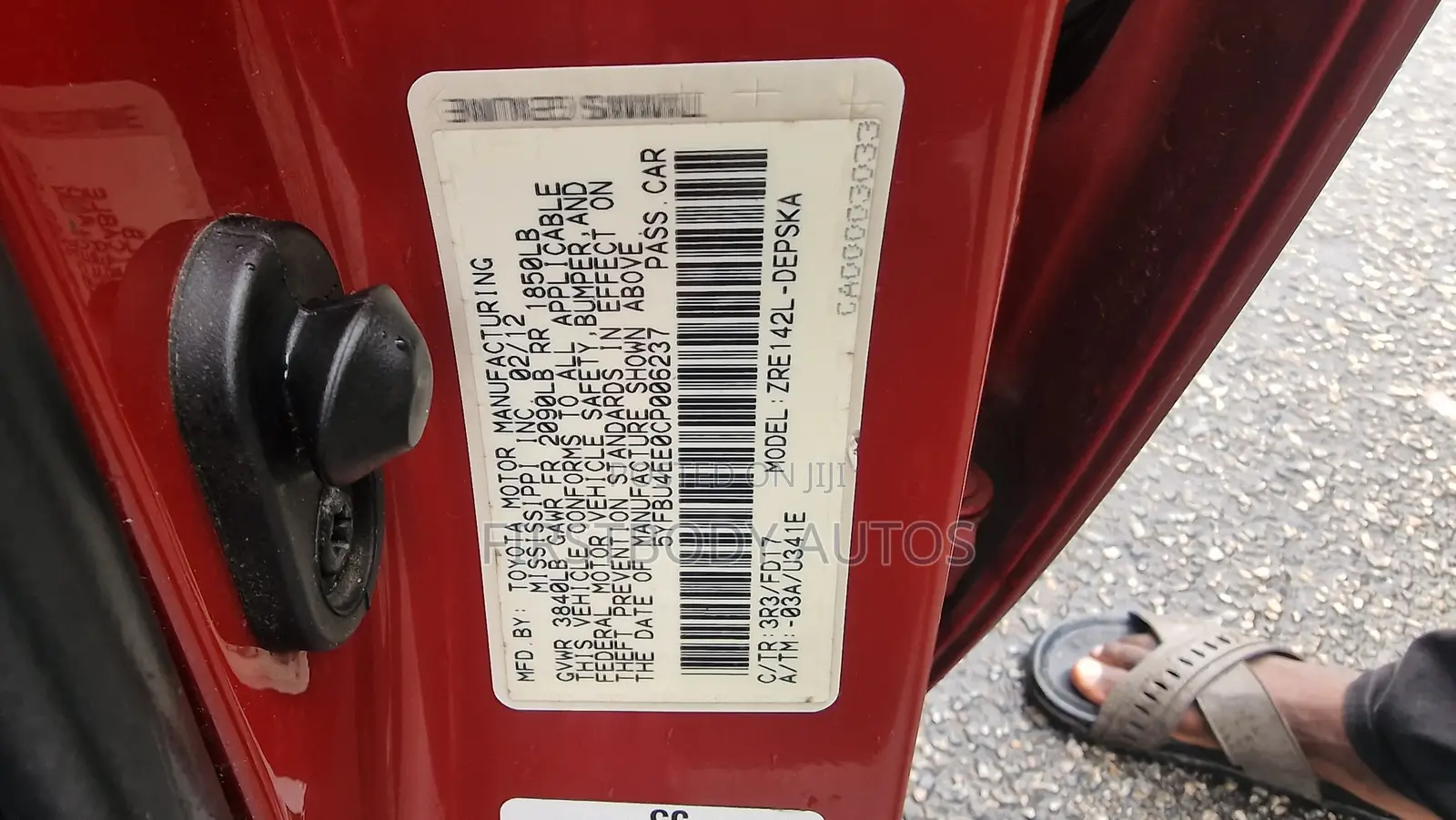 Toyota Corolla 2011 Red