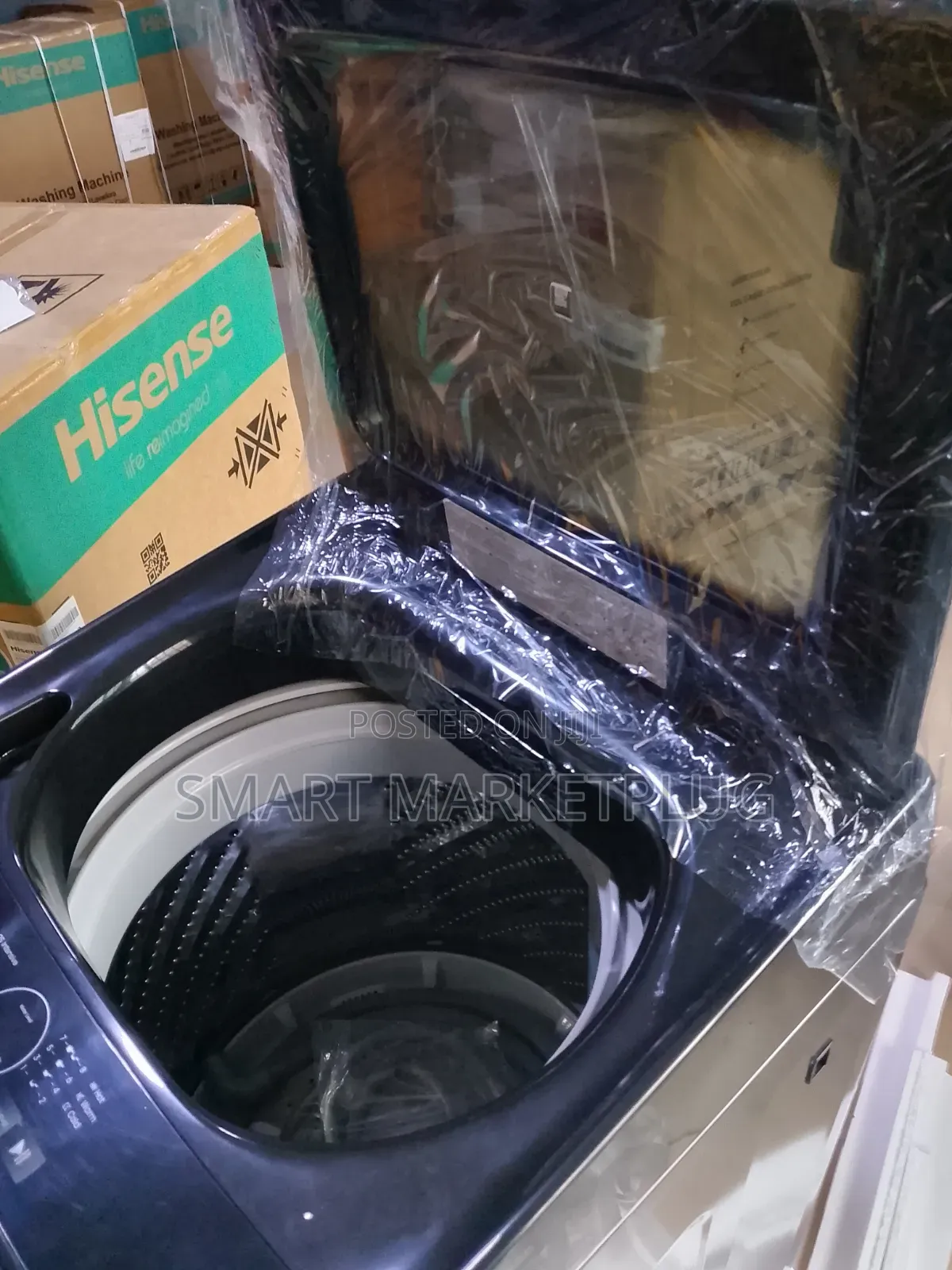 Hisense 9kg Top Loader Automatic Washing Machine -Black