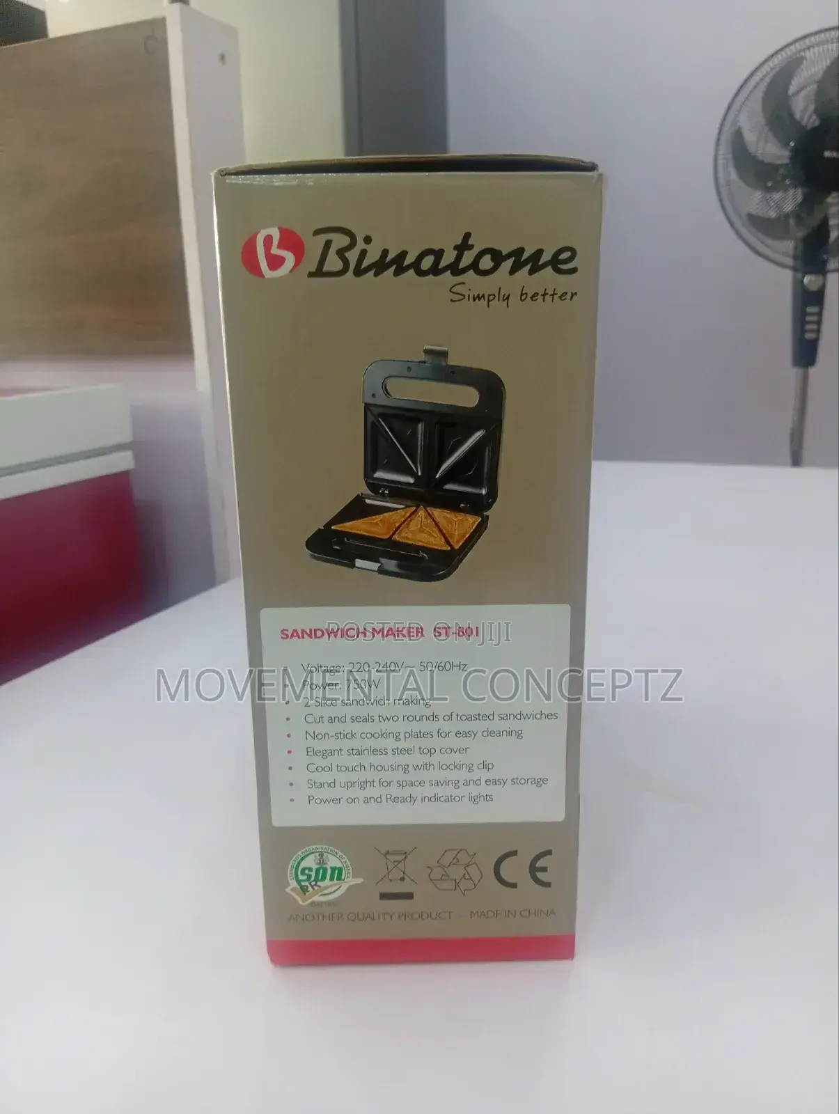 Binatone Sandwich Toaster ST-801