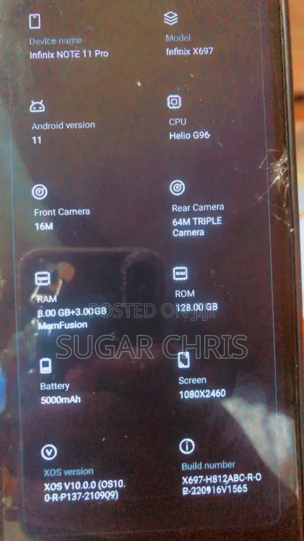 Infinix Note 11 Pro 128 GB Silver