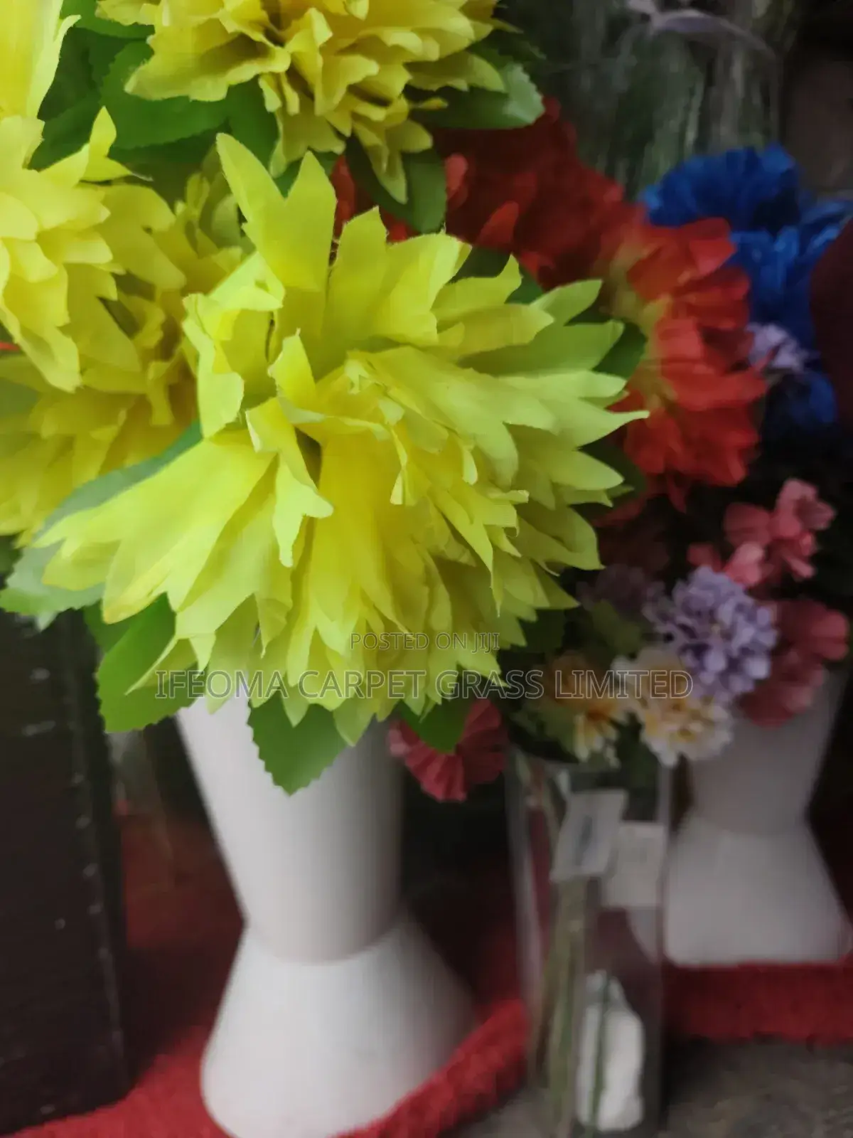 Artificial Flower and Vase Set
