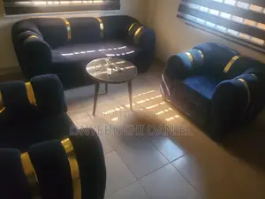 Dark Blue Elegant Sofa/Couch Set