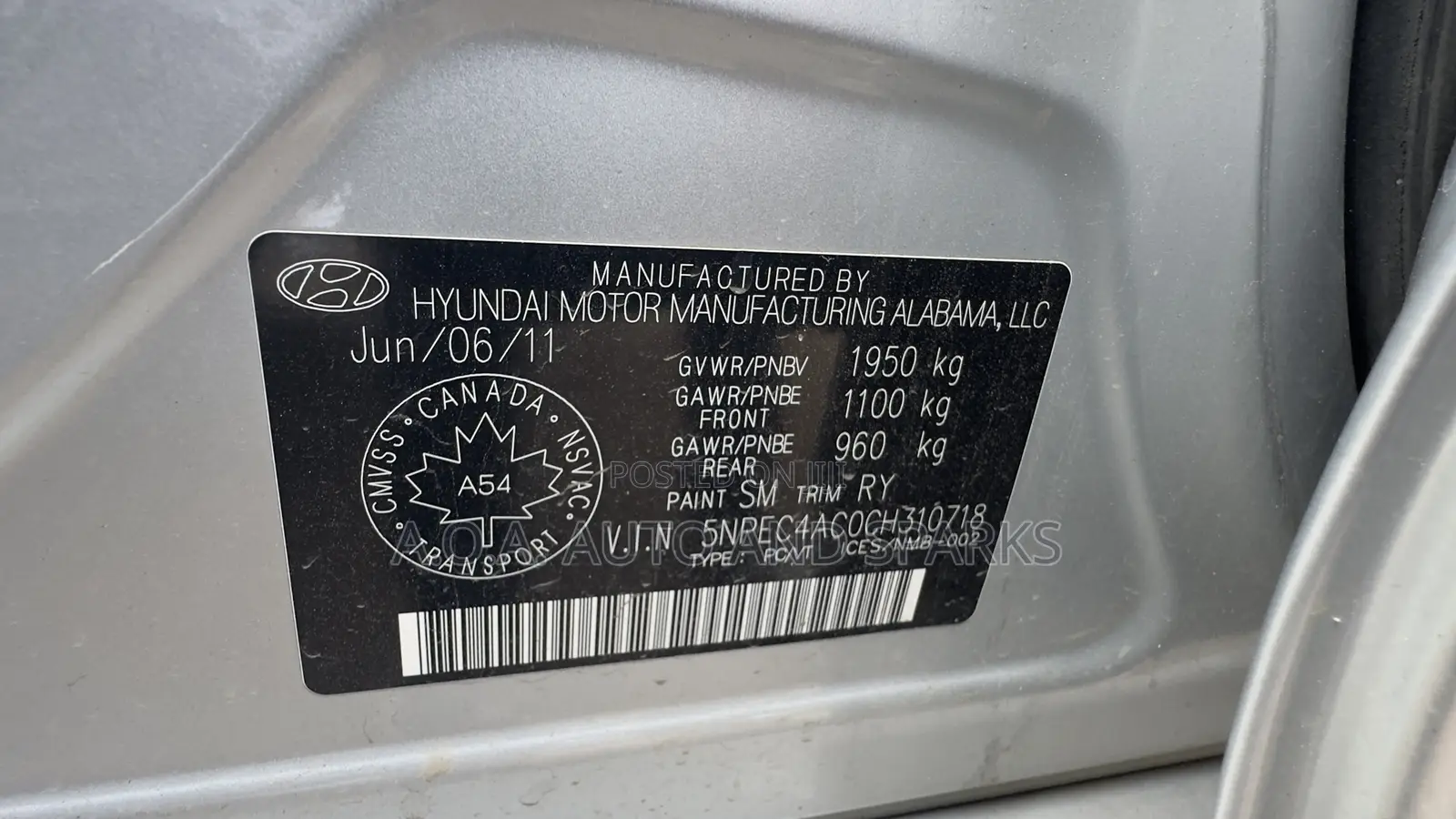 Hyundai Sonata 2012 Silver