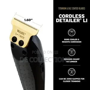 Wahl Cordless Barber Combo Clipper/Detailer Trimmer - Black ()