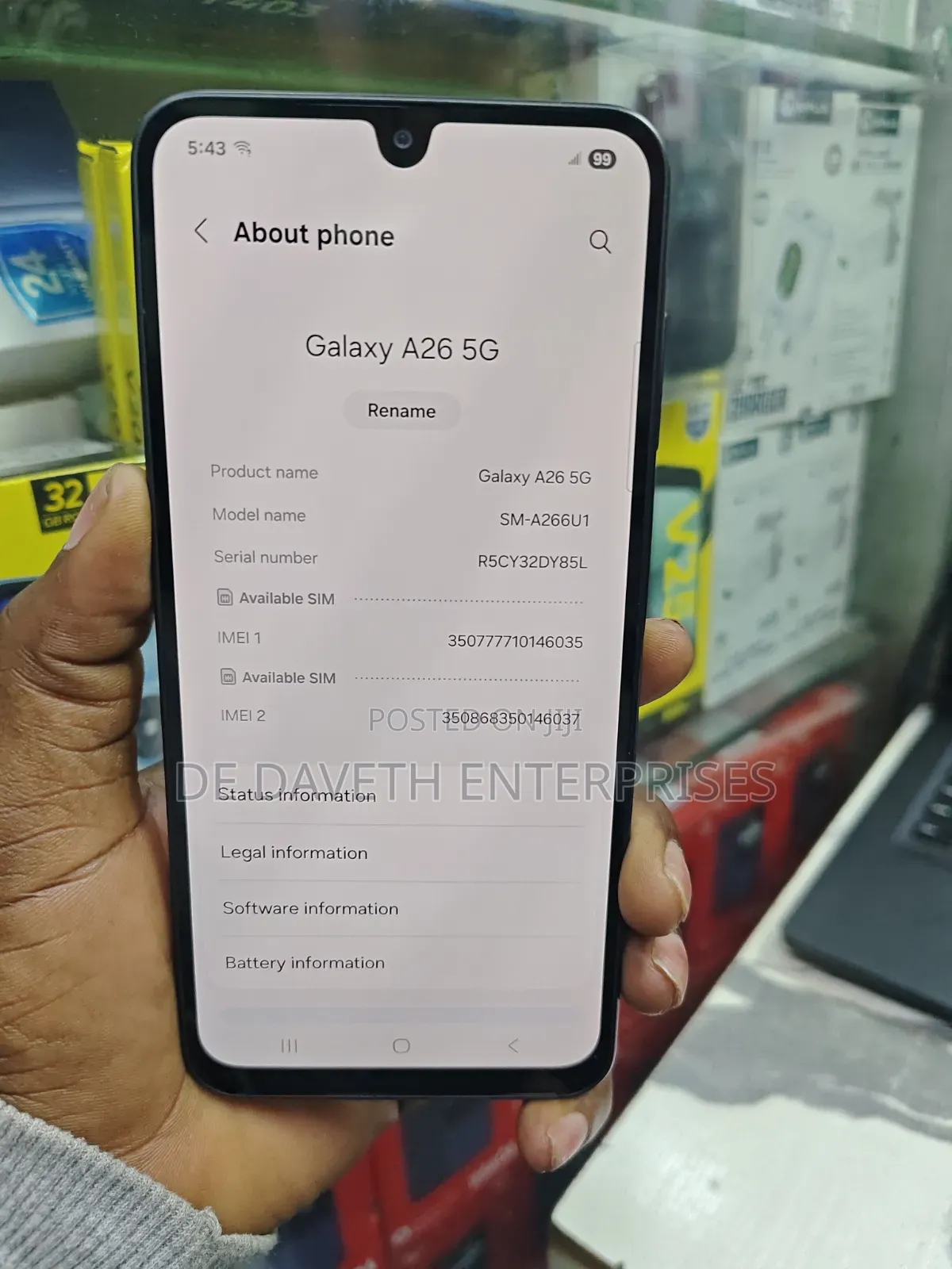 Samsung Galaxy A26 128 GB Black