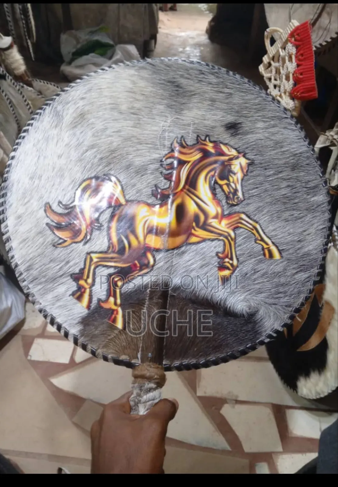 Original Leather Handfan