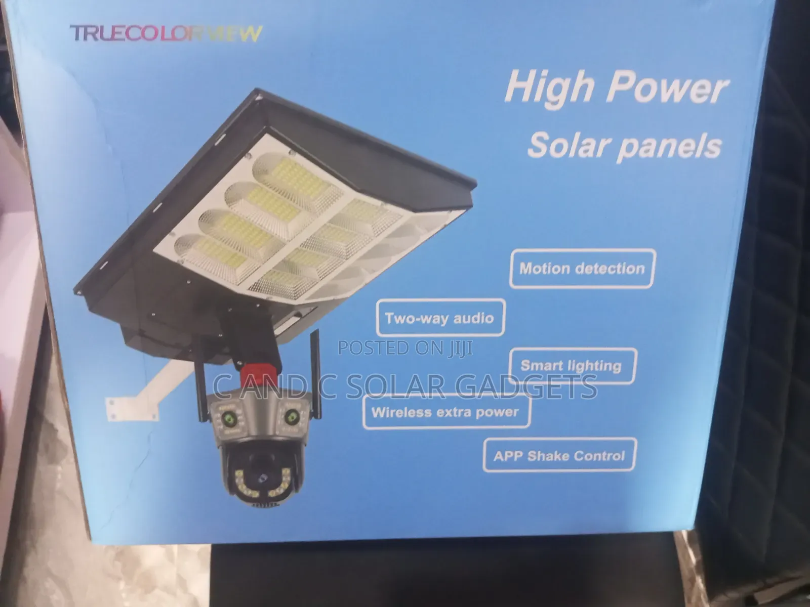 Solar Smart CCTV Camera .All in One Security Light