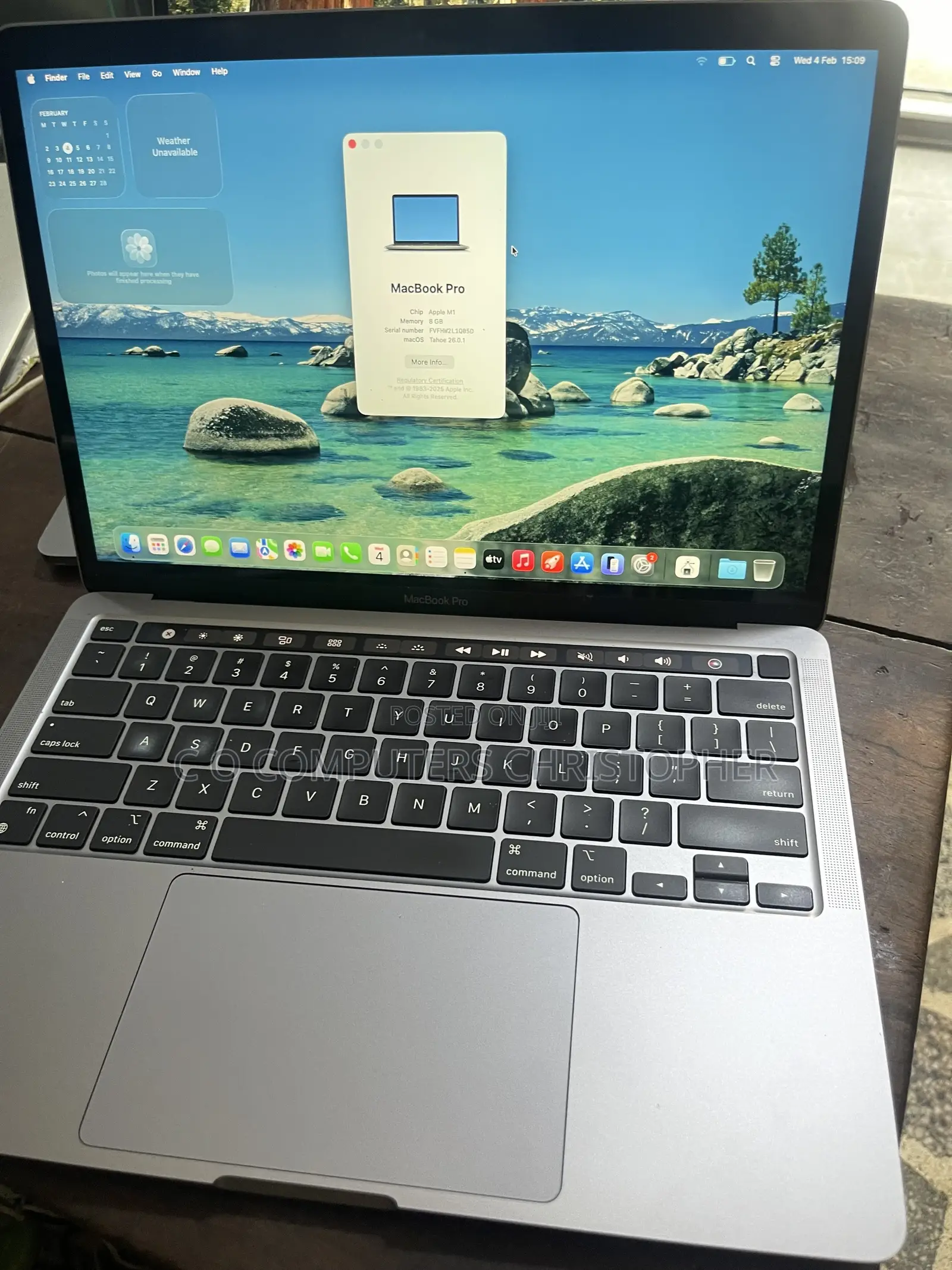 Laptop Apple MacBook Pro 2020 16GB Intel Core i5 SSD 512GB