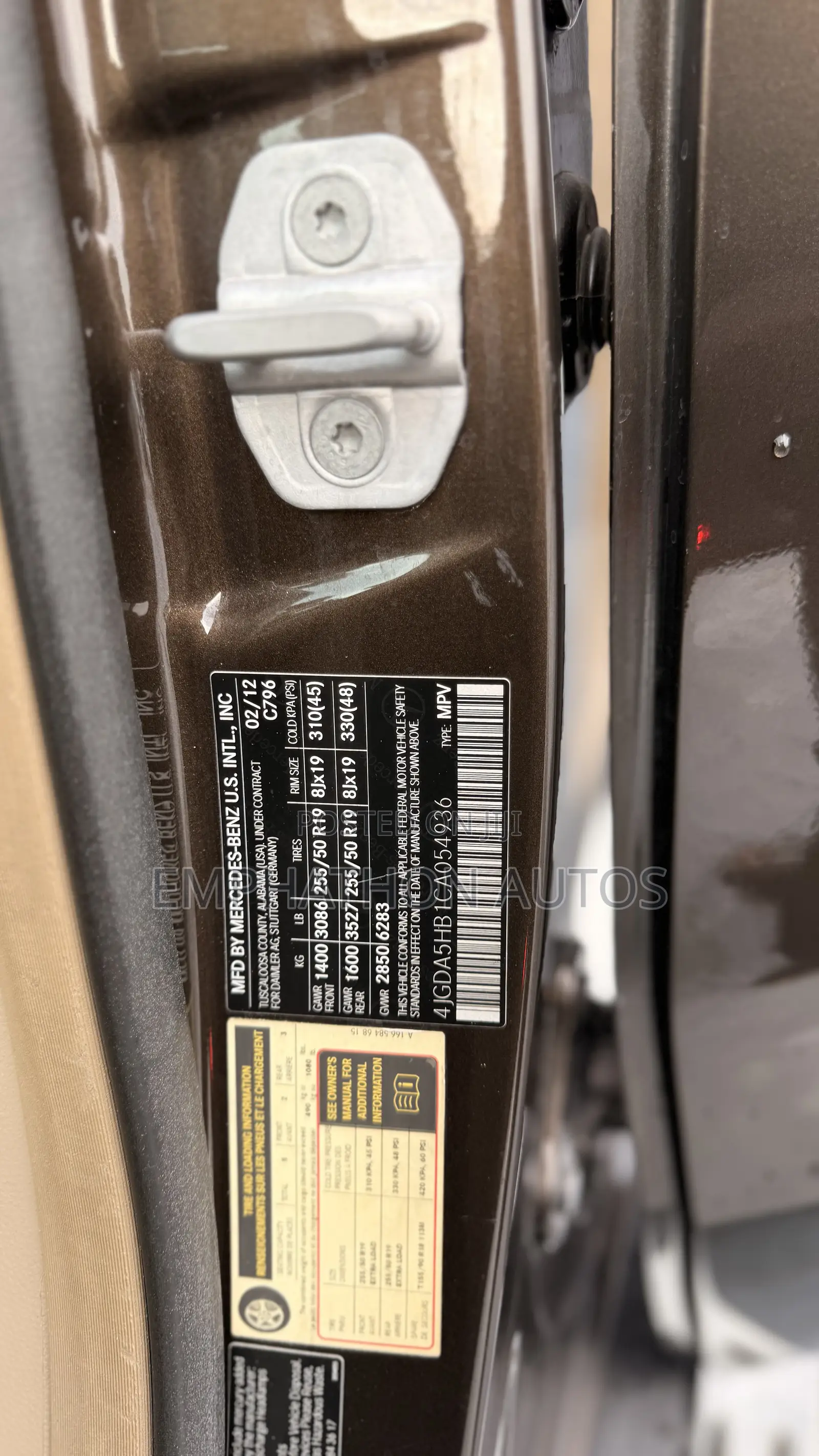 Mercedes-Benz M Class ML 350 4Matic 2013 Brown