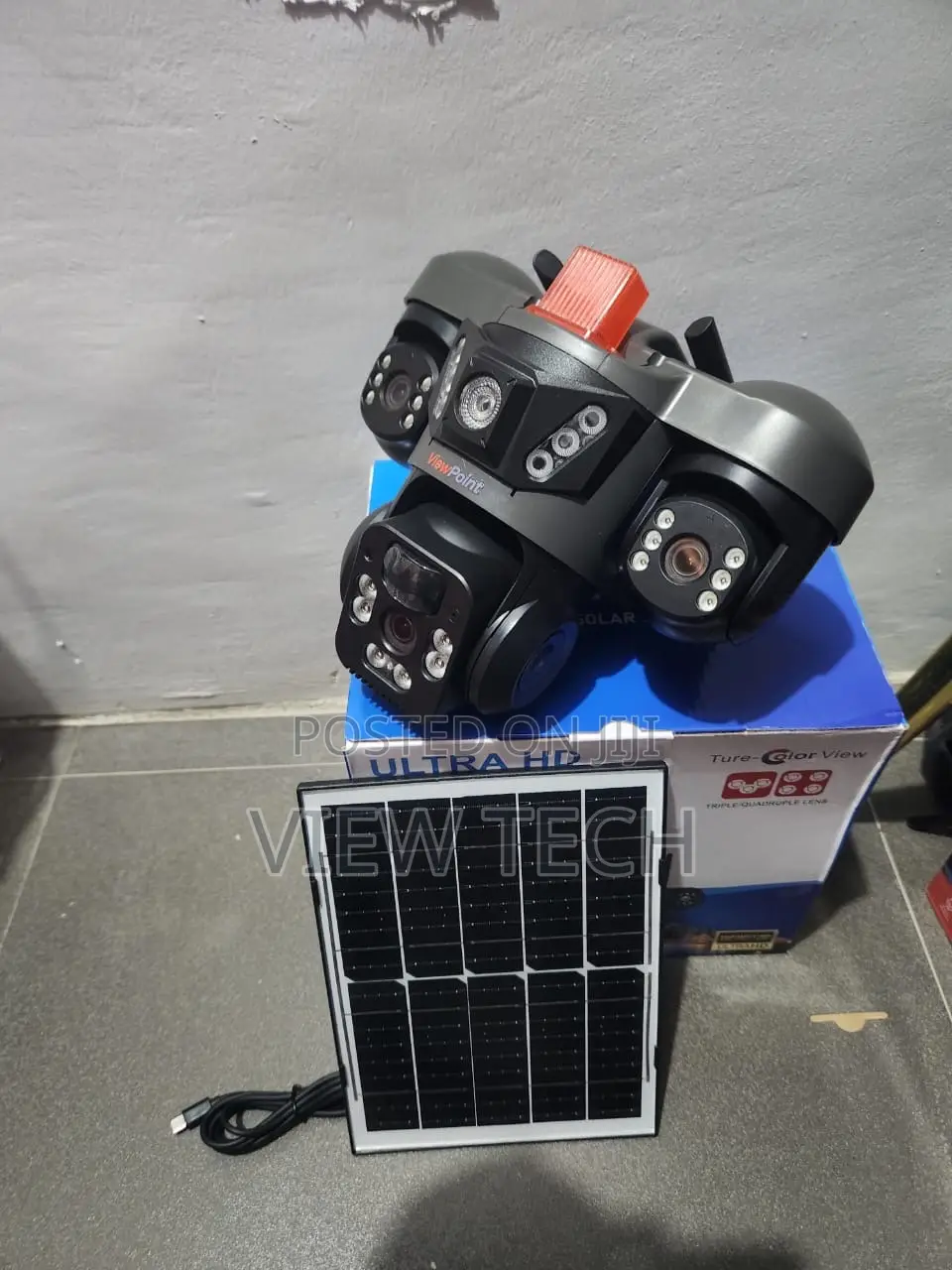 4G Solar Camera Tripple Lens