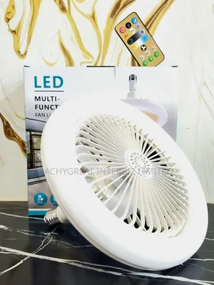 LED Multifunction Ceiling Fan Light With E27 Base