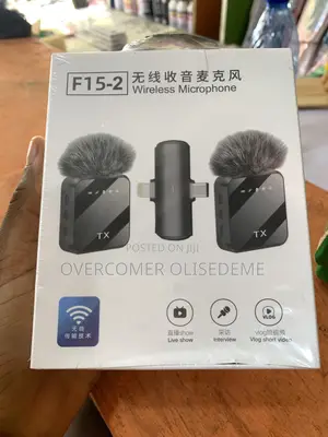 F-15 Wireless Double Microphone for Content Creation