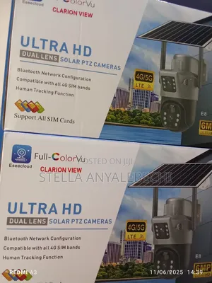 Intelligent Dual Lens Solar Camera ( Supports All Sim )