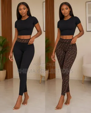 2 Way Use Fendi/Black Thick Stretchy Leggings