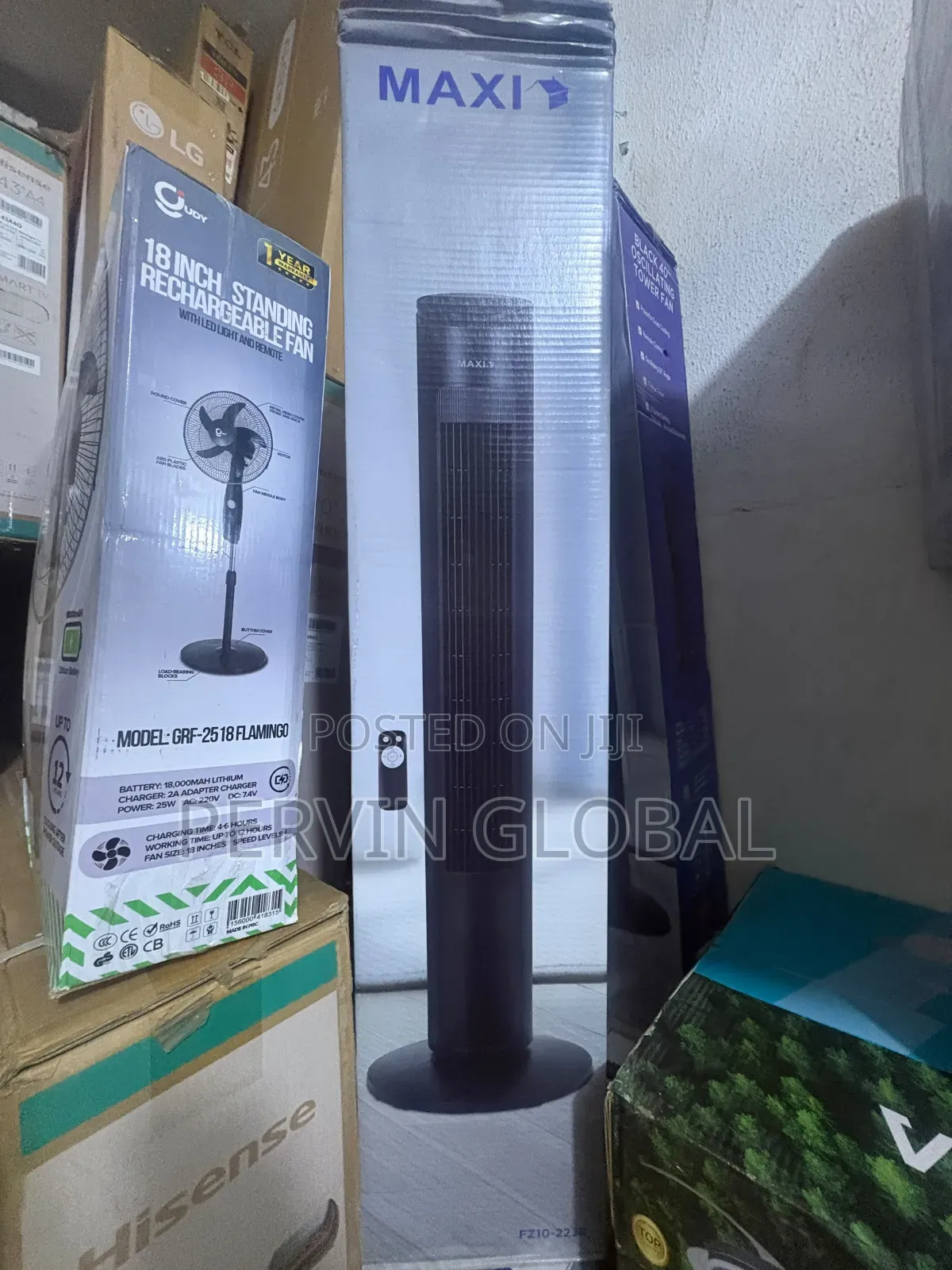 Maxi 40inches Tower Fan Black