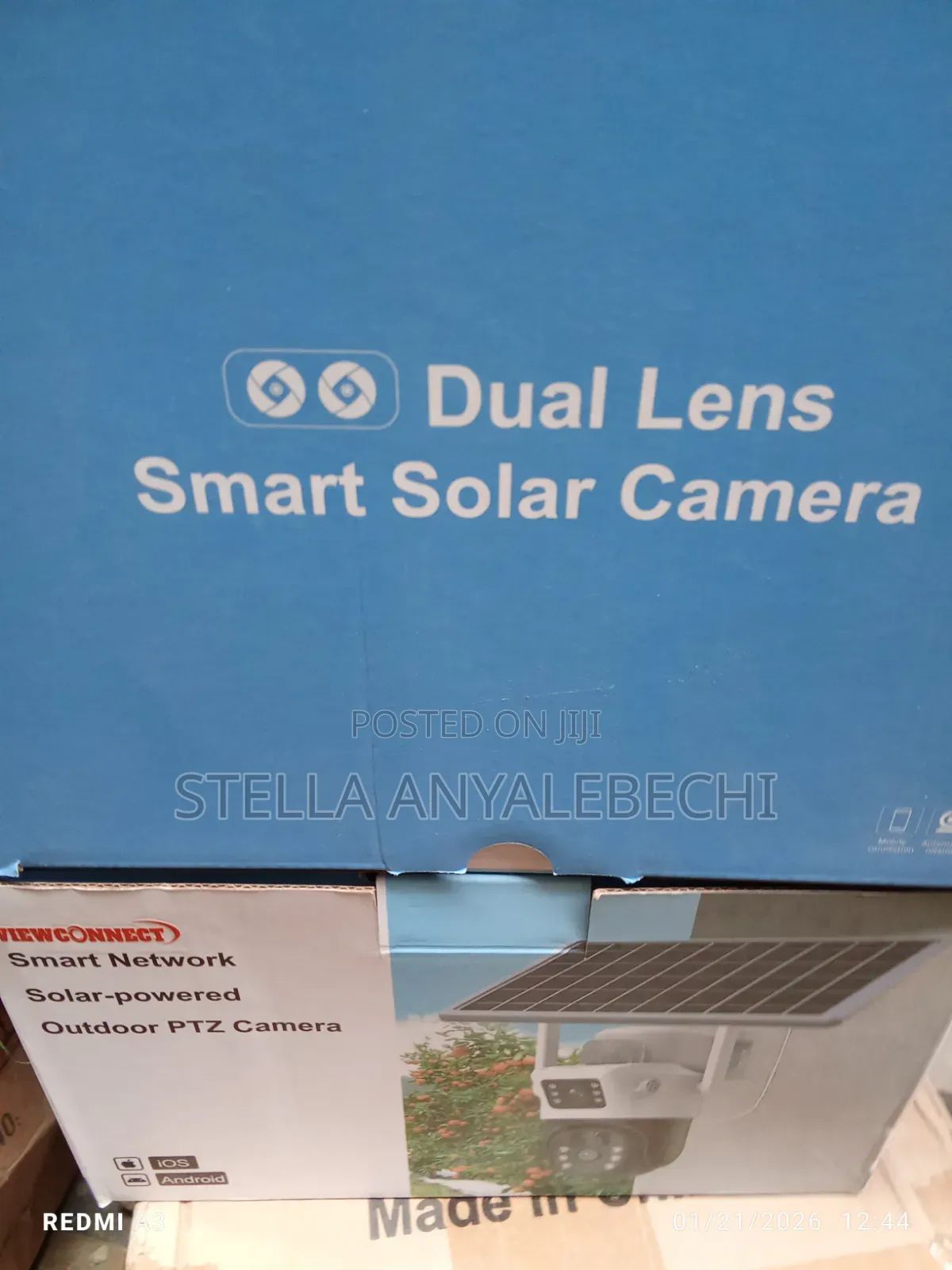 Intelligent Dual Lens Solar Camera ( Supports All Sim )