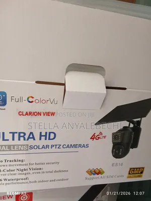Intelligent Dual Lens Solar Camera ( Supports All Sim )