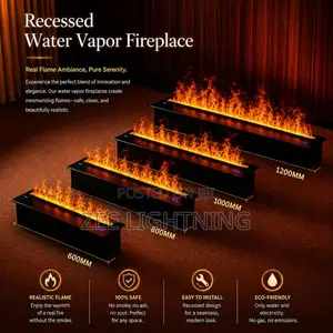 3d Modern Water Vapor Fireplace ( 60cm)