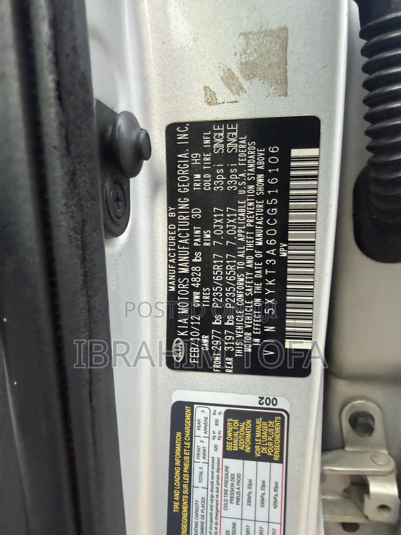 Kia Sorento 2012 Silver
