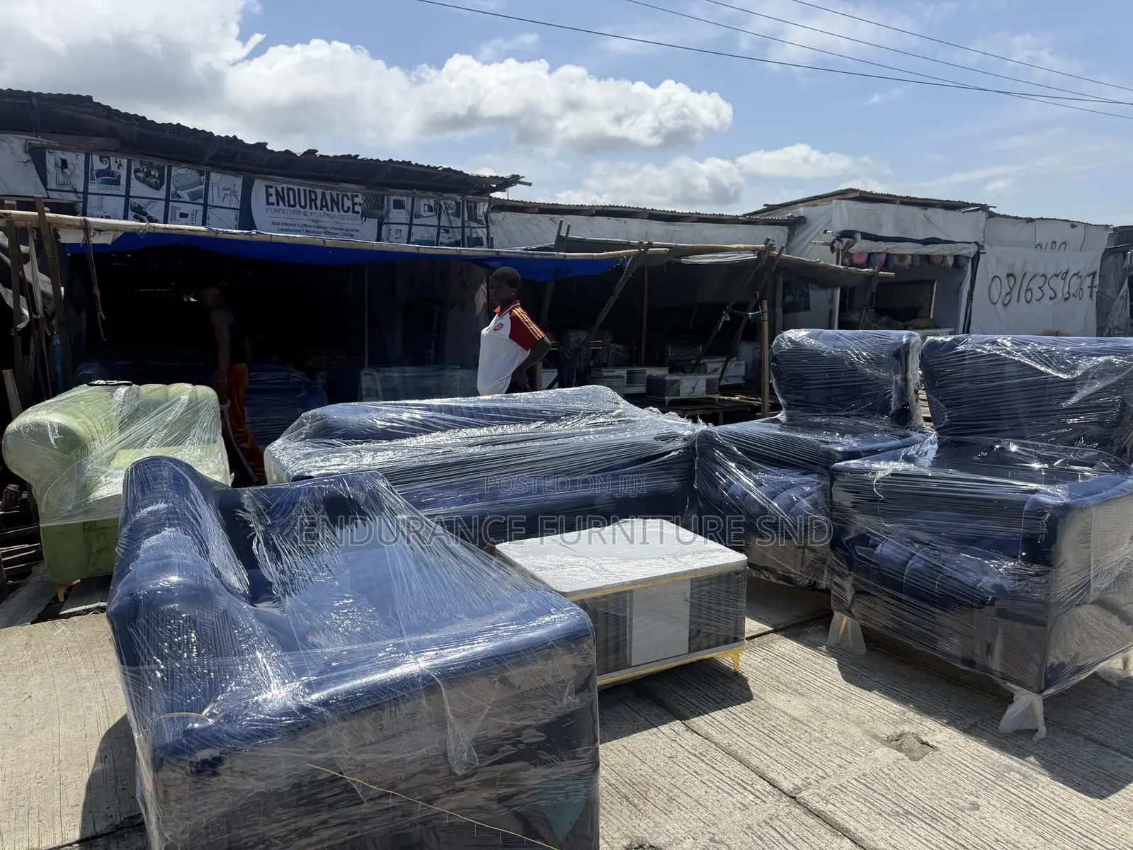 Blue Set of Chairs