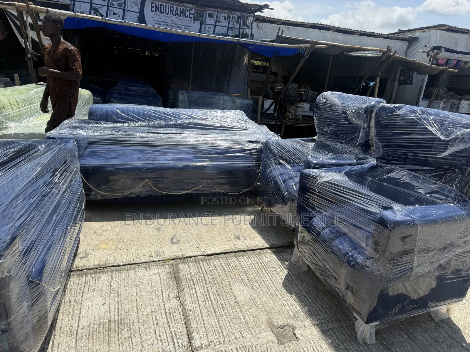 Blue Set of Chairs