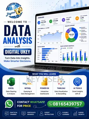 Learn Data Analysis With Excel, SQL, Power BI, Tableau AI