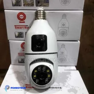 Dual Lens Bulb CCTV Camera