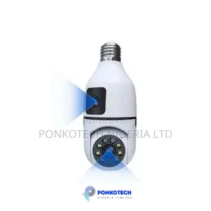 Dual Lens Bulb CCTV Camera