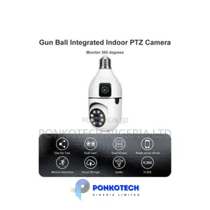 Dual Lens Bulb CCTV Camera