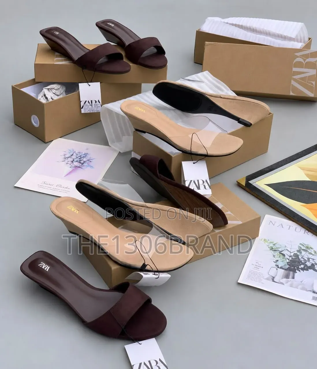 Zara Low Heel Elegant Slippers
