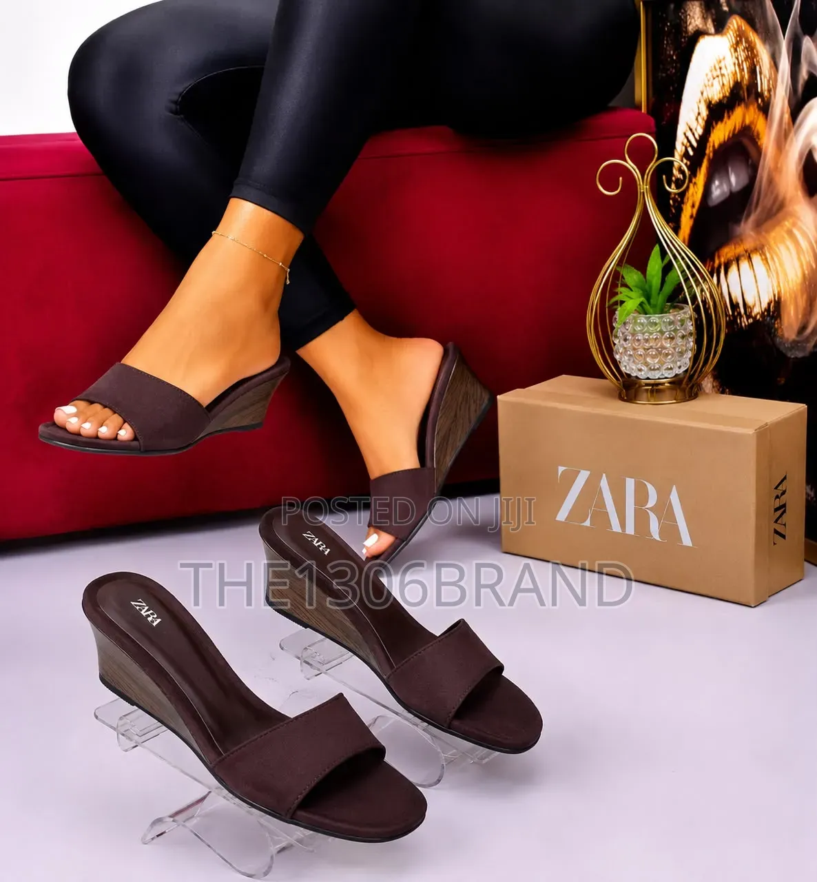 Zara Low Heel Elegant Slippers