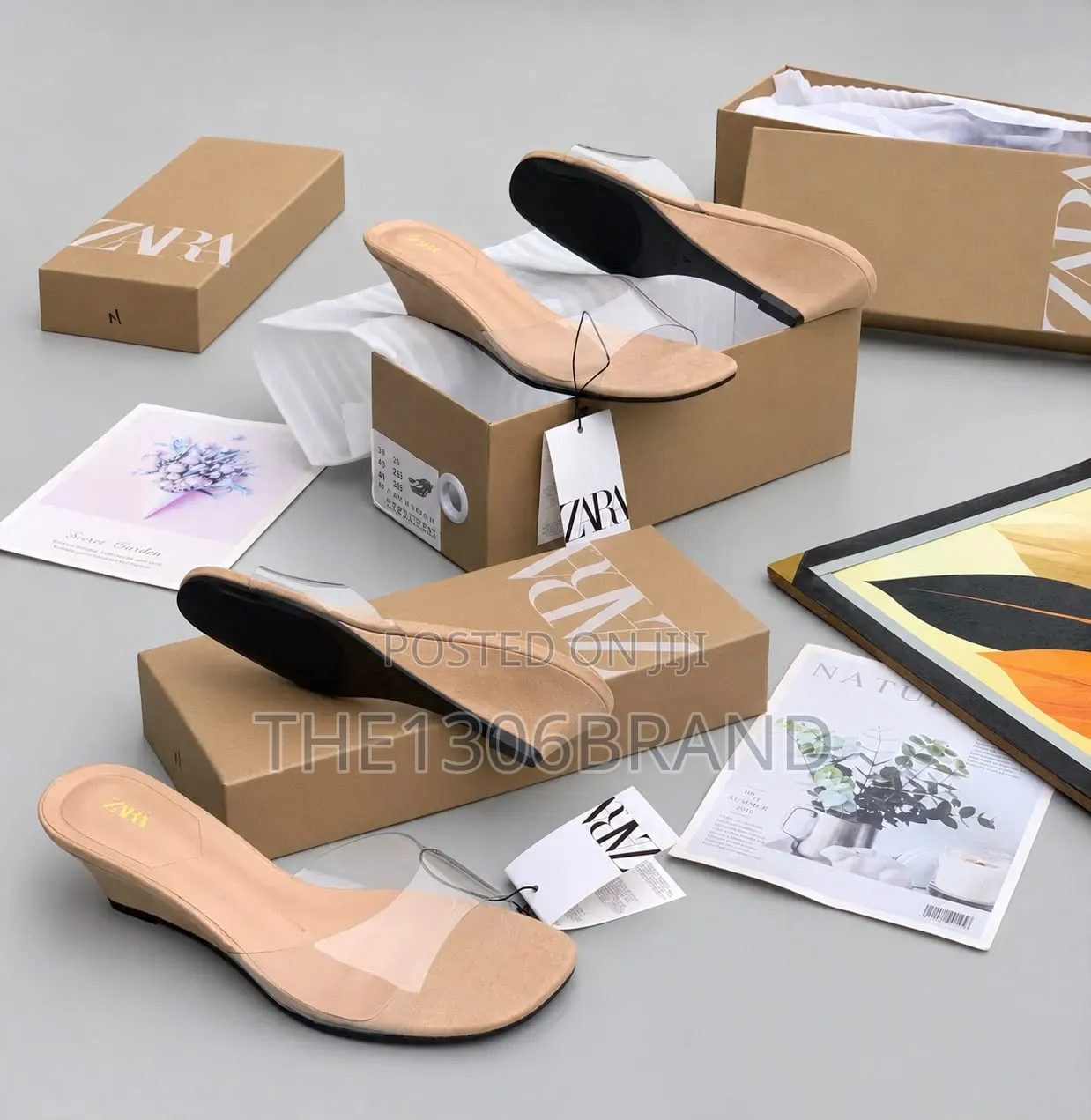Zara Low Heel Elegant Slippers