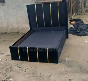 Elegant 6by4 Padded Velvet Bed Frame