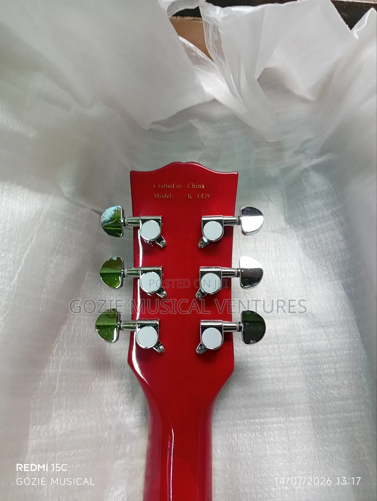 Kaysen Less Paul Electric Guitar 6 Strings Red Colour and White Colour