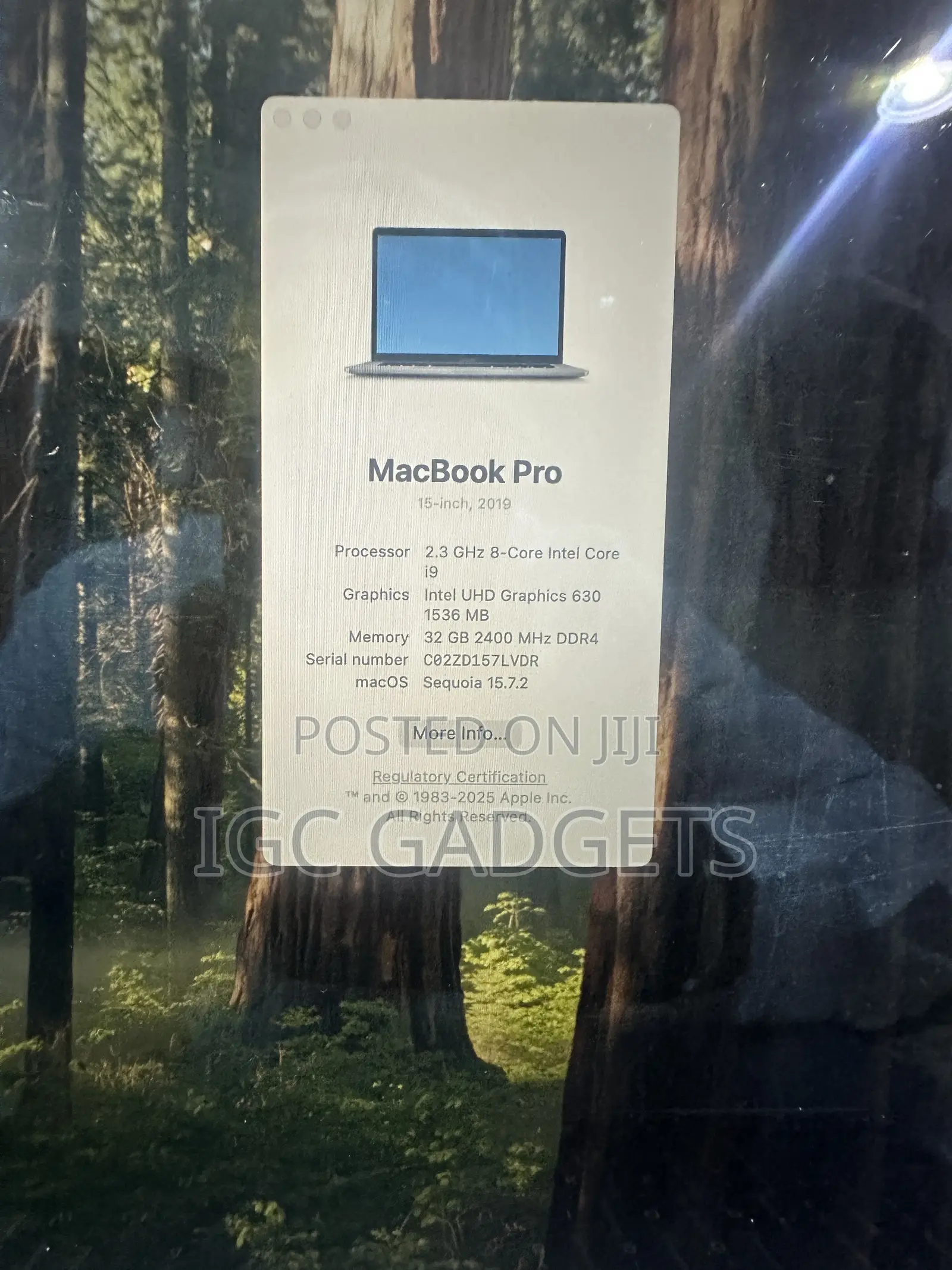 Laptop Apple MacBook Pro 2019 32GB Intel Core i9 SSD 1T