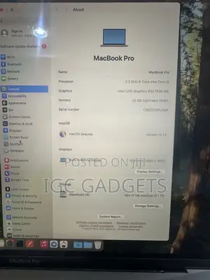 Laptop Apple MacBook Pro 2019 32GB Intel Core i9 SSD 1T