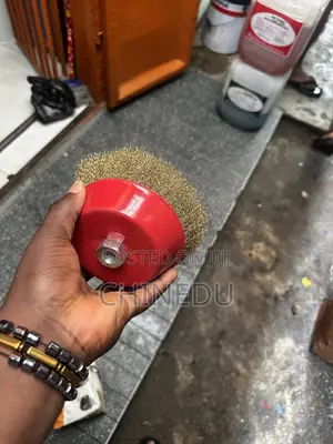 Brass Wire Brush Bowl 5”