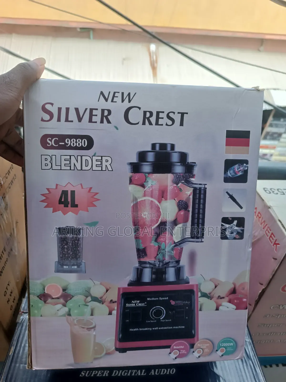 Heavy-Duty Silver Crest Juicer Blender for Home Use