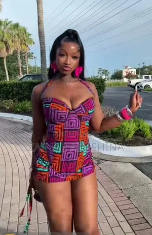 Stylish Ankara Corset Mini Dress for Ladies