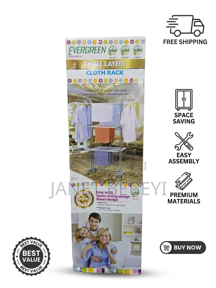Three Layers Cloth Rack