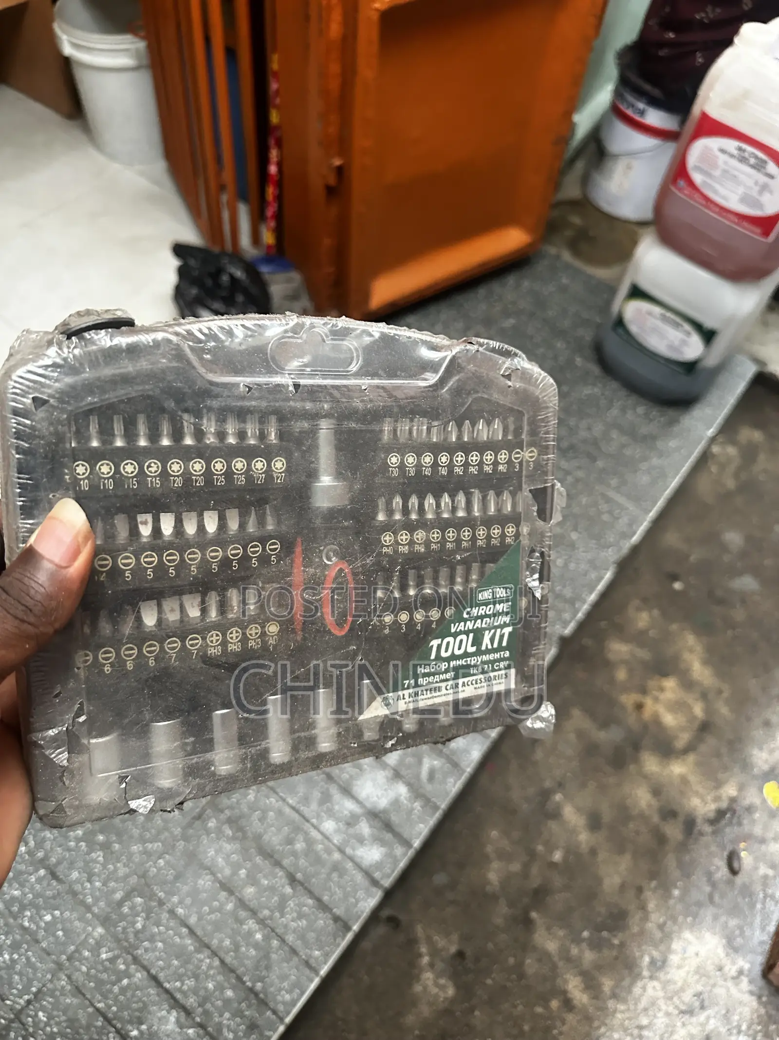 71-Piece Chrome Vanadium Bit Socket Tool Kit