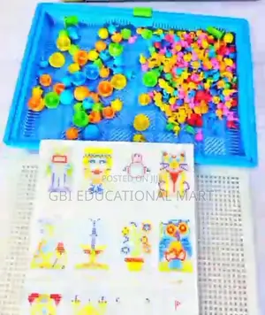 Creative Mosaic Board Game | Educational Color Matching Peg Puzzle 3+